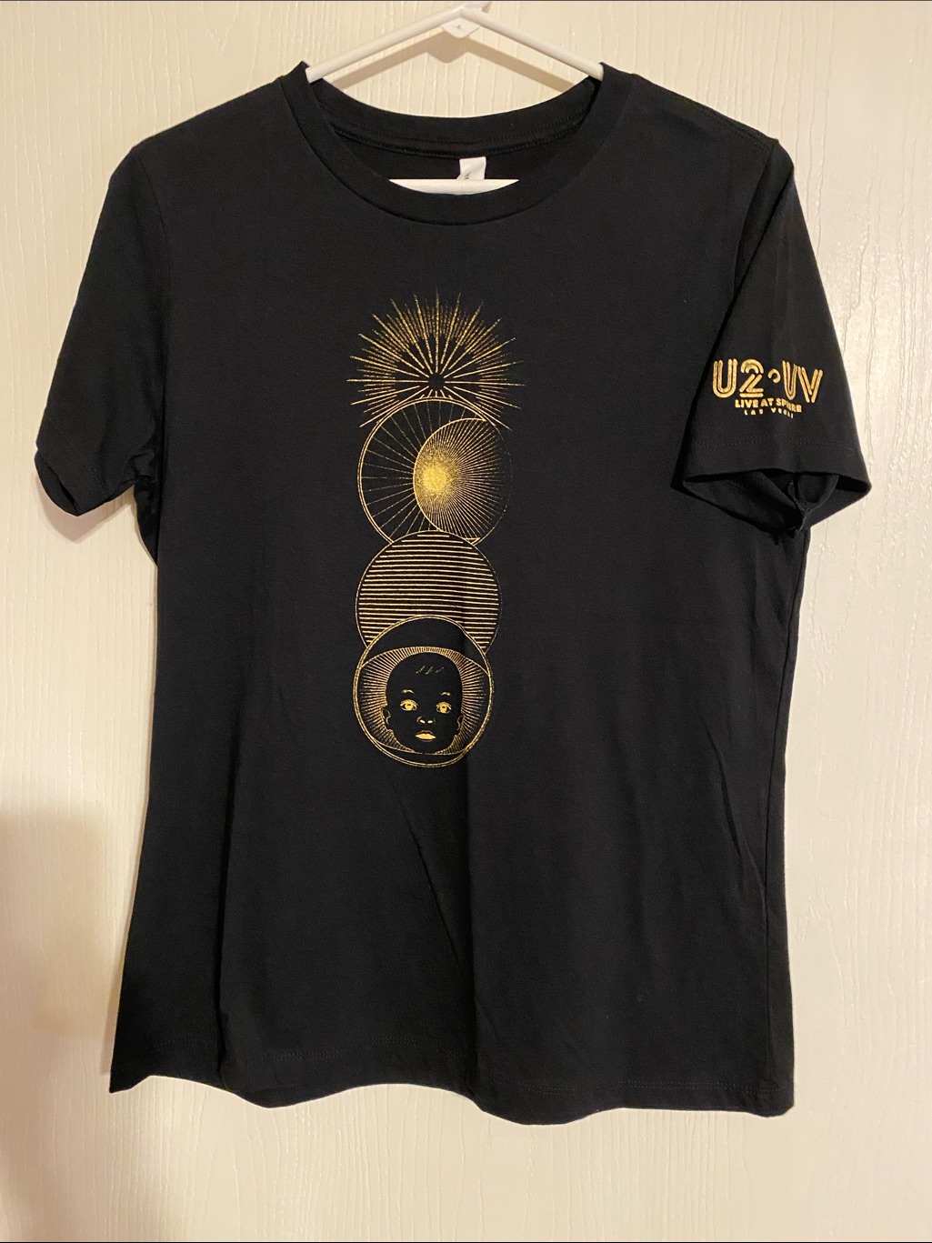 Bella Canvas Black Tee With Gold Graphic